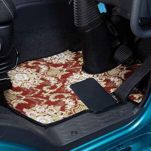 フロアマット 花籠　ワイン