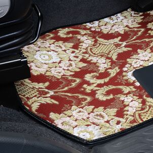 フロアマット 花籠　ワイン