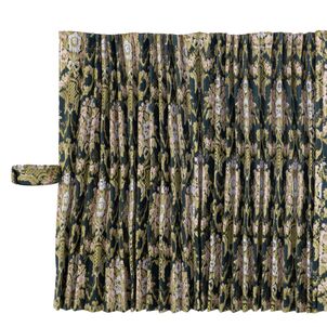 花籠 ベッドリア・サイドカーテン　プリーツグリーン