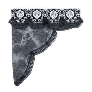 新格子 ロイヤルサイドカーテンブラック