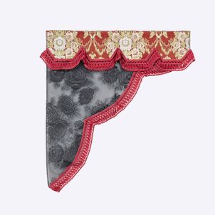 花籠 ロイヤルサイドカーテン　ワイン