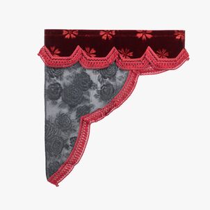 コスモス ロイヤルサイドカーテン ダークレッド