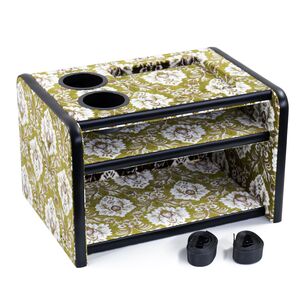 新格子 3段コンソールボックスグリーン