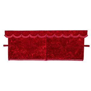 チンチラ　三点式センターカーテン　レッド