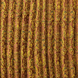 ベルサイユ　トラックルームカーテン　ハイルーフ用　プリーツブラウン