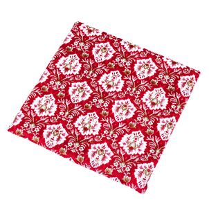 新格子 座布団レッド