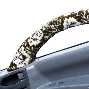 新格子 ドアハンドルカバー　グリーン