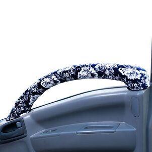 新格子 ドアハンドルカバー　ネイビー