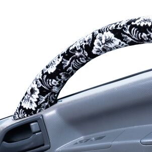 新格子 ドアハンドルカバー　ブラック