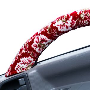 新格子 ドアハンドルカバー　レッド