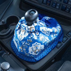 新格子 シフトブーツカバーブルー