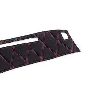 ブラックxレッドステッチ