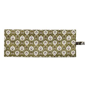 新格子 ルームカーテン　ビッグハイルーフ用　プリーツ なしグリーン