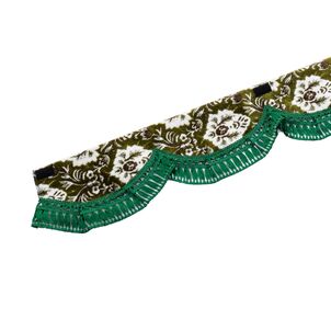 新格子 フロントカーテン波型タイプグリーン