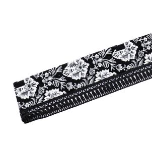 新格子 フロントカーテンストレートタイプブラック