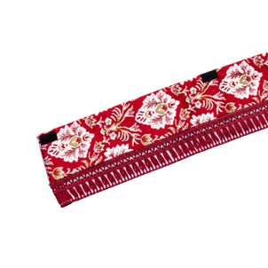 新格子 フロントカーテンストレートタイプレッド