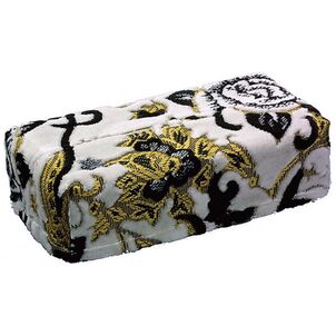 モンブランローズ　ティッシュカバー　ホワイト