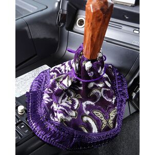 華恋　ブーツカバー　パープル　装着時