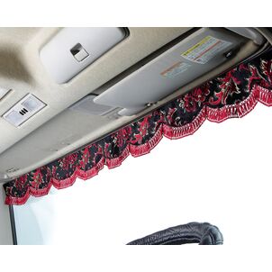 華恋　フロントカーテン　装着　レッド