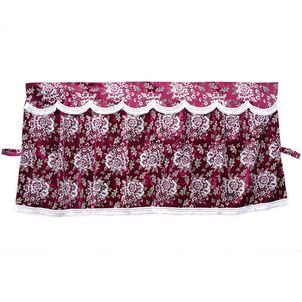 マドンナ　三点式センターカーテン　ワインパープル