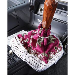 マドンナ　ブーツカバー　ワインパープル　装着時