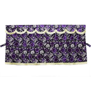 モンブランローズ　三点式センターカーテン　パープル