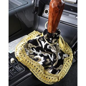 モンブランローズ　ブーツカバー　ブラック　装着時