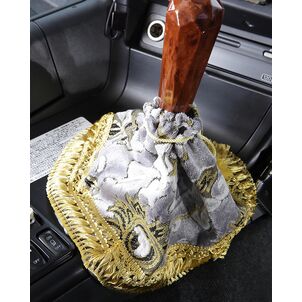 モンブランローズ　ブーツカバー　シルバー　装着時