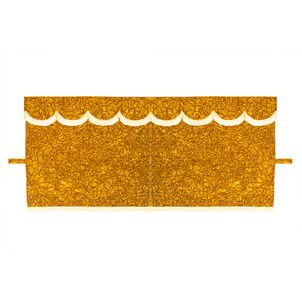 チンチラ　三点式センターカーテン　ゴールド