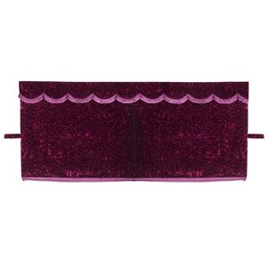 チンチラ　三点式センターカーテン　ワインパープル