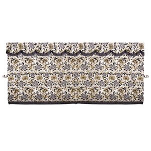 モンブランローズ　三点式センターカーテン　ホワイト