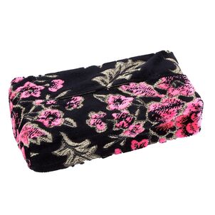 マドンナ　ティッシュカバー　ブラック×ピンク