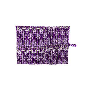 華恋　ベッドリア・サイドカーテン　プリーツパープル