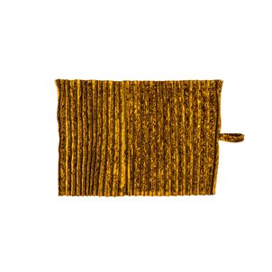 チンチラ　仮眠カーテン　プリーツ　ゴールド