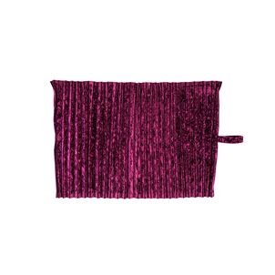 チンチラ　仮眠カーテン　プリーツ　ワインパープル